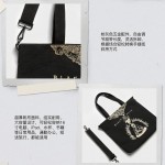 Black Myth Wukong Prints Black Canvas Bag